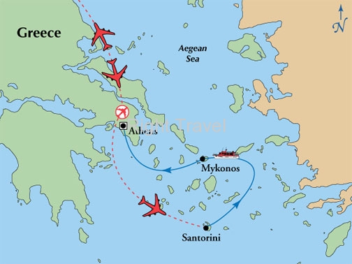 Greece Vacation Packages with Hosted Cruise Tours