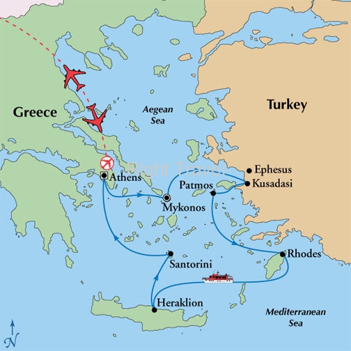 Greece Vacation Packages with Hosted Cruise Tours